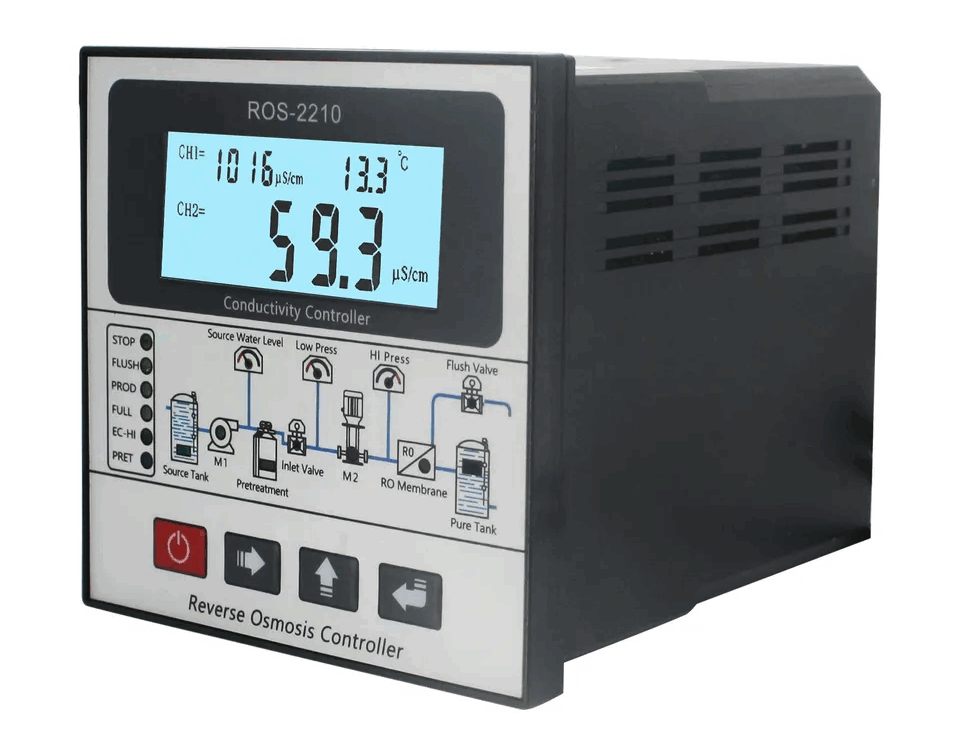 Factory Supplied Single-Stage Reverse Osmosis Program Controller Two-Way Conductivity Measurement